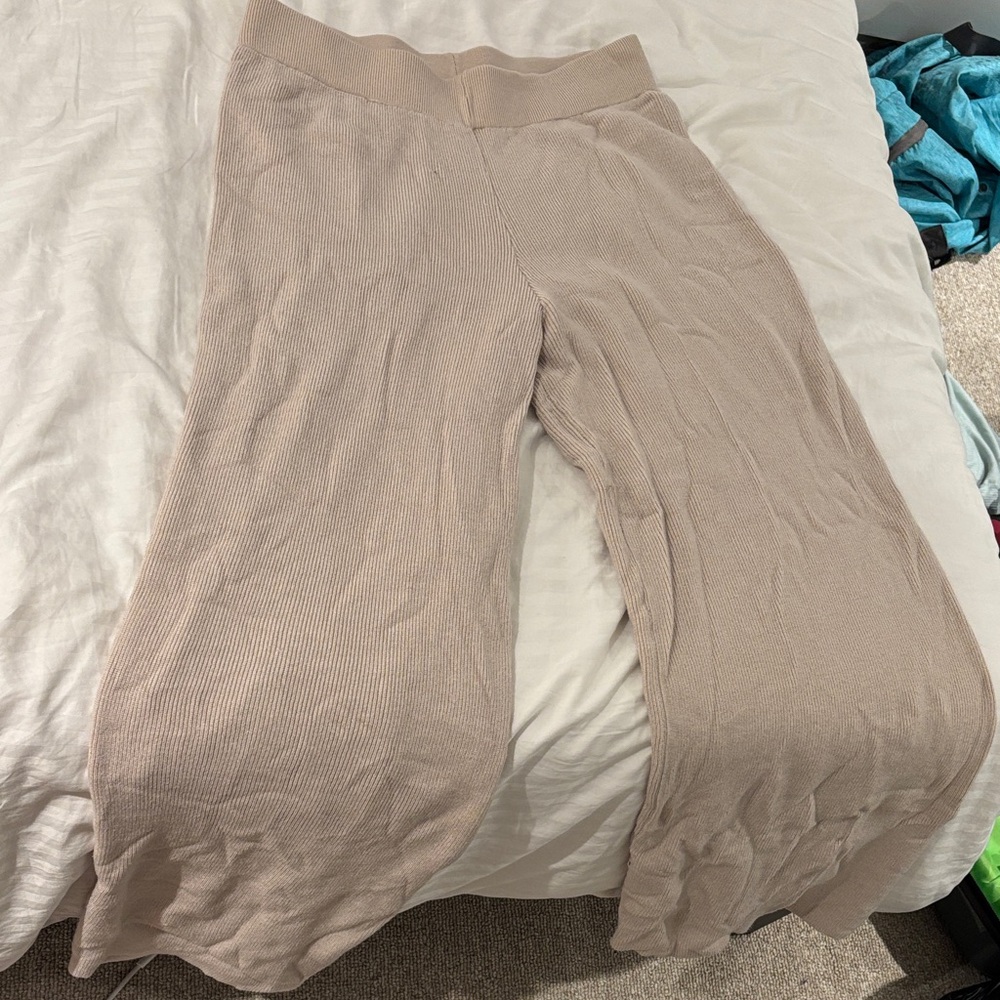 Sioni Tan Wide Leg Pants